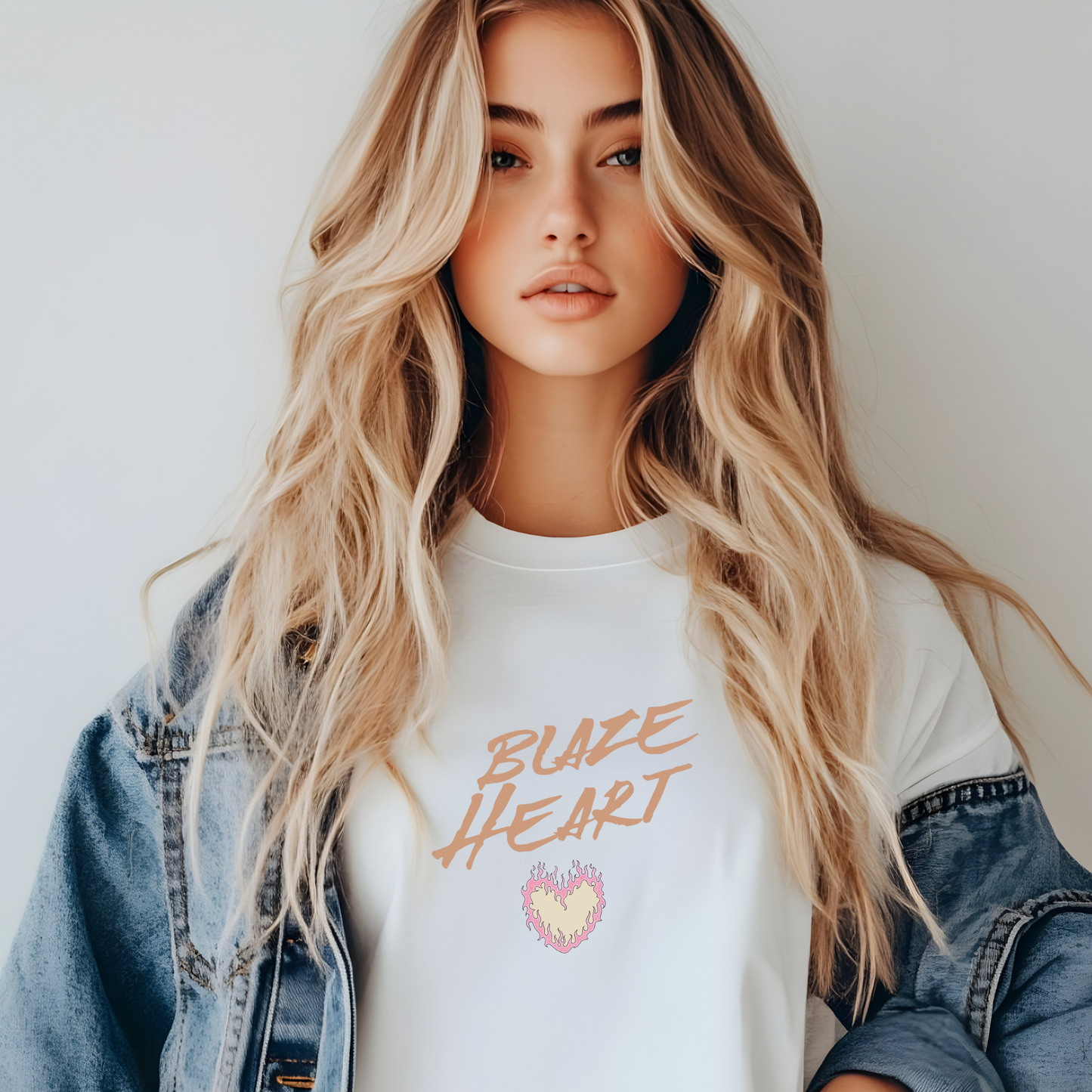 Blaze heart tee