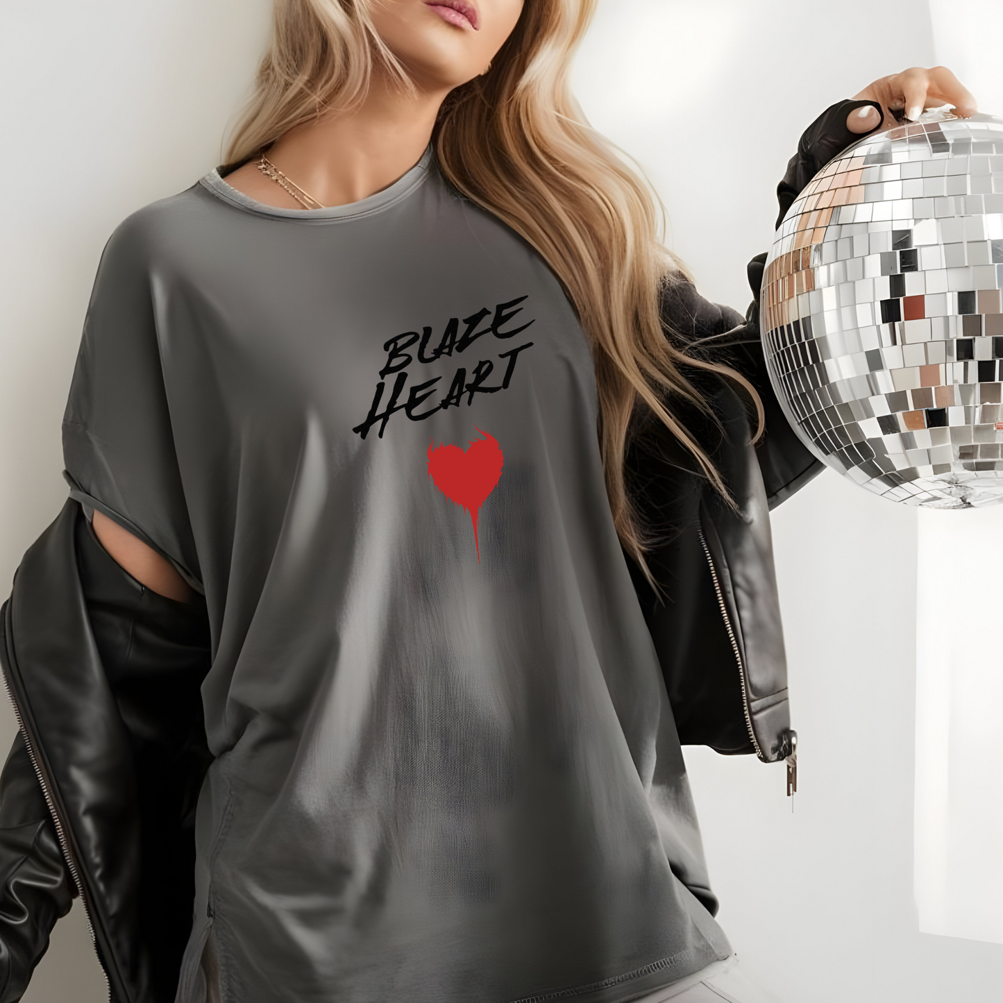 Blaze heart tee