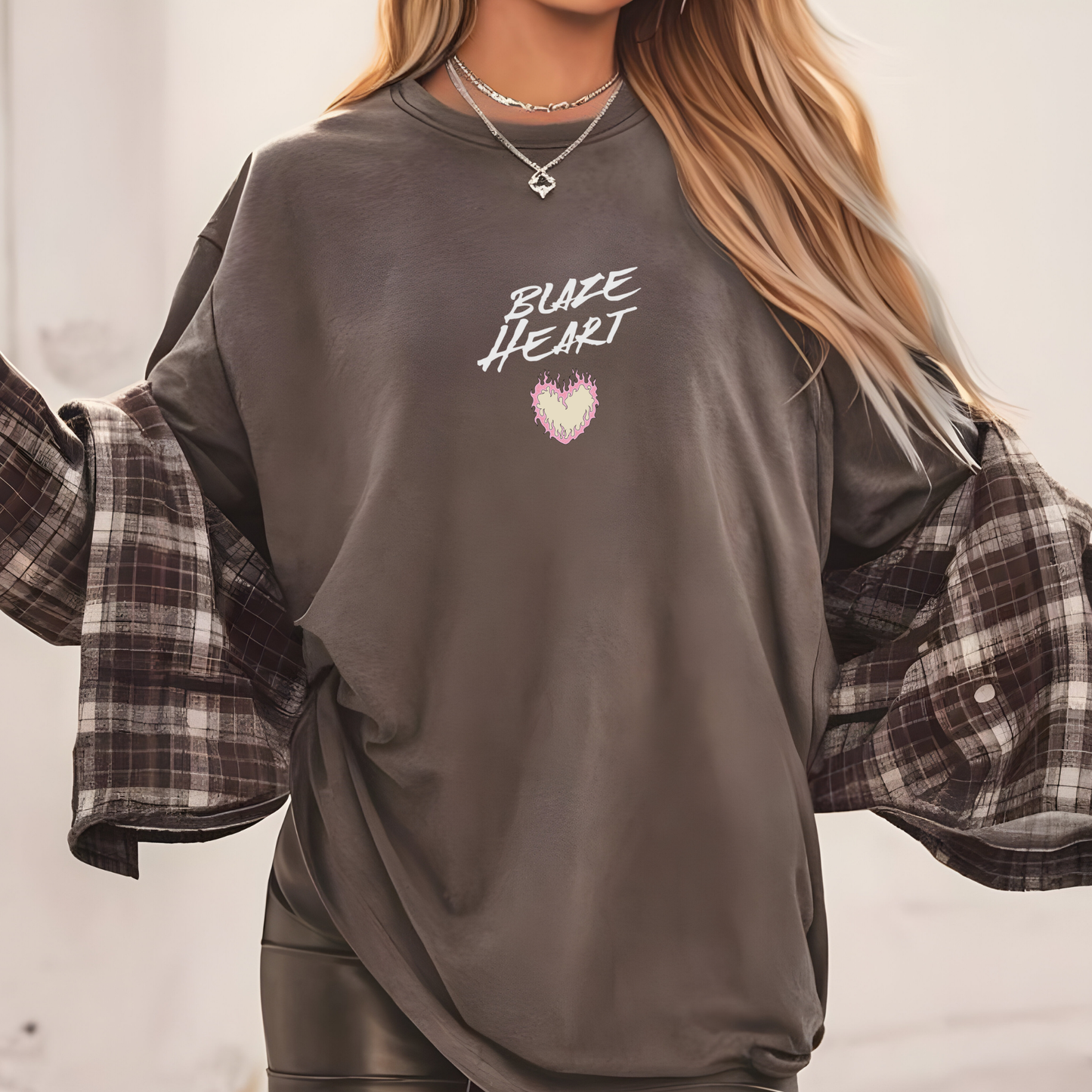 Blaze heart tee