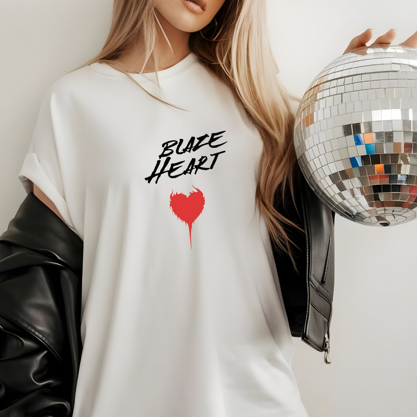 Blaze heart tee