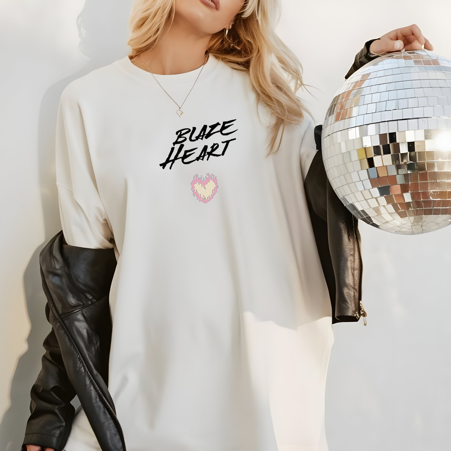 Blaze heart tee