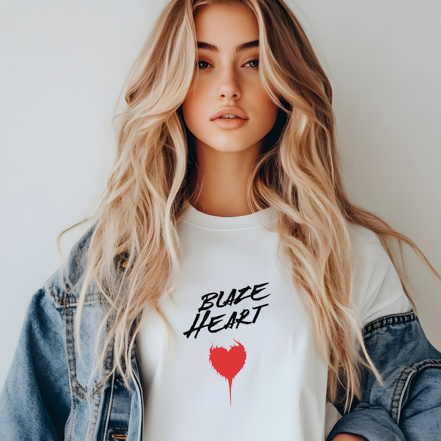 Blaze heart tee