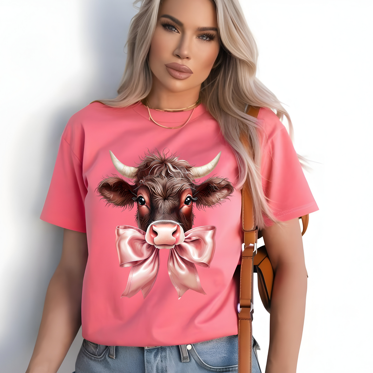 Sweet Cow Bow Graphic Tee