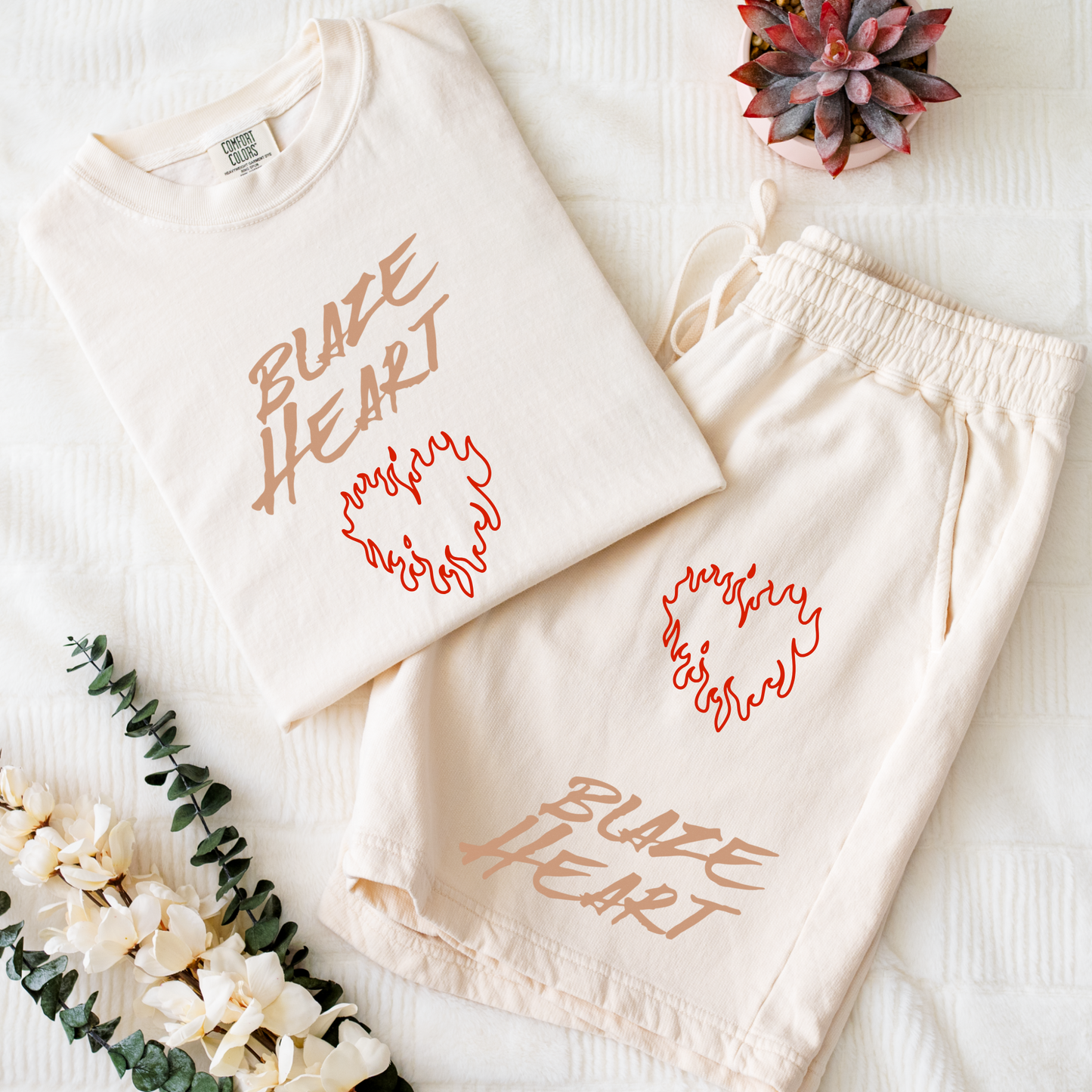 Blaze Heart Loungewear Set