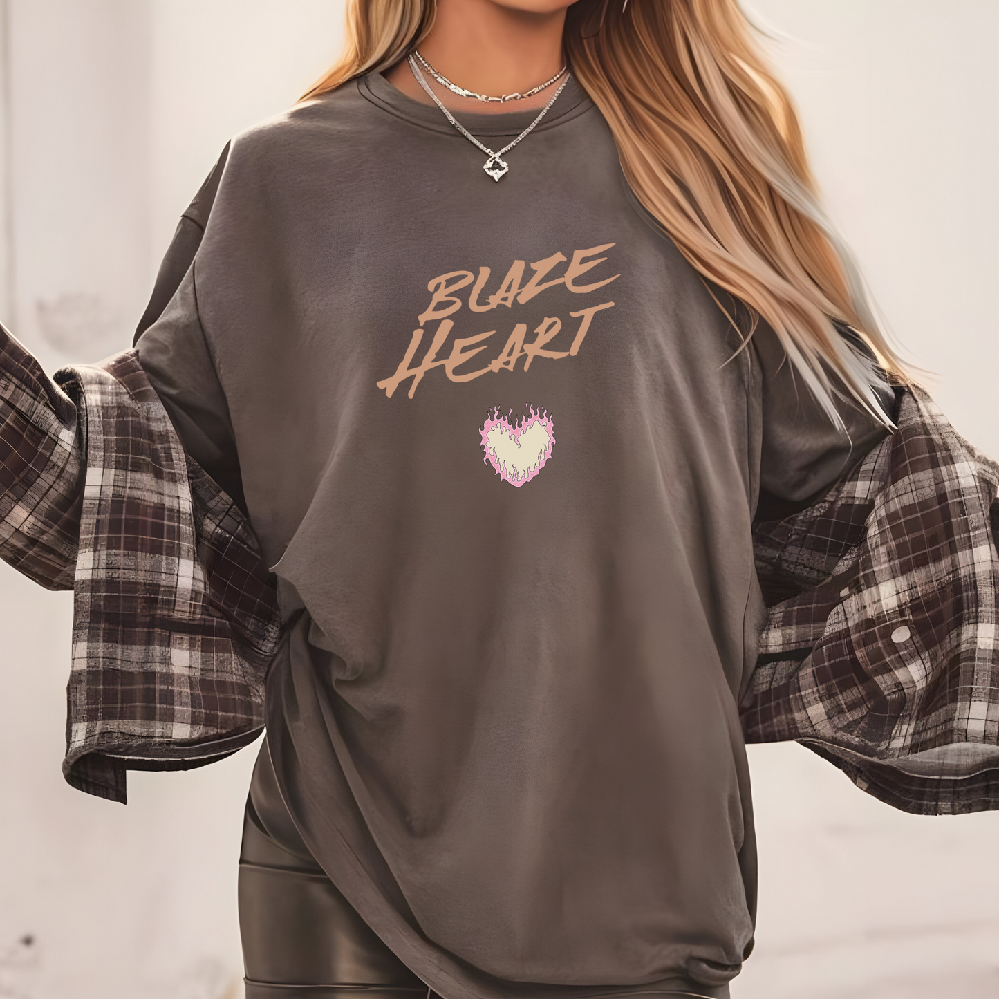 Blaze heart tee